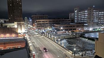 Weather camera view of City of Aurora IL.
