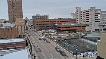 Weather camera view of City of Aurora IL.