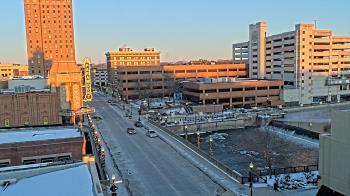 Weather camera view of City of Aurora IL.
