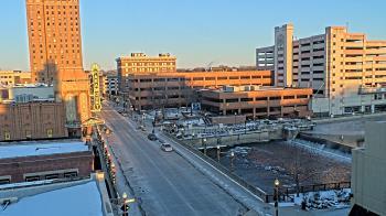 Weather camera view of City of Aurora IL.