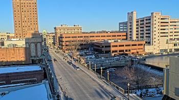 Weather camera view of City of Aurora IL.