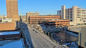Weather camera view of City of Aurora IL.