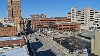 Weather camera view of City of Aurora IL.