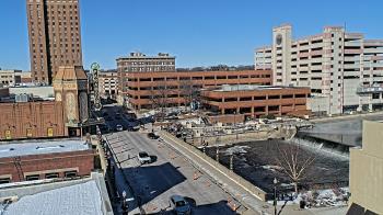Weather camera view of City of Aurora IL.