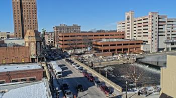 Weather camera view of City of Aurora IL.