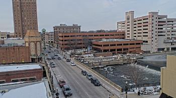 Weather camera view of City of Aurora IL.