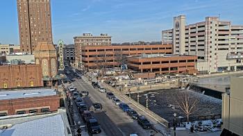 Weather camera view of City of Aurora IL.