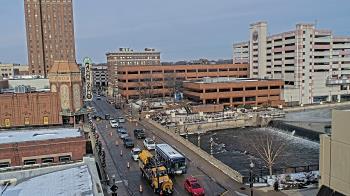 Weather camera view of City of Aurora IL.