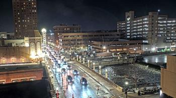 Weather camera view of City of Aurora IL.