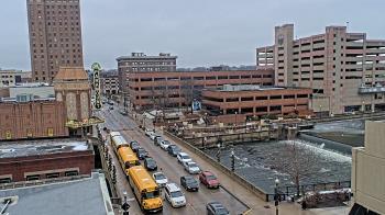 Weather camera view of City of Aurora IL.