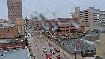 Weather camera view of City of Aurora IL.
