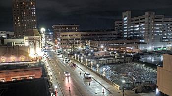 Weather camera view of City of Aurora IL.