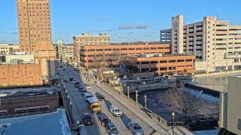Weather camera view of City of Aurora IL.