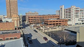 Weather camera view of City of Aurora IL.