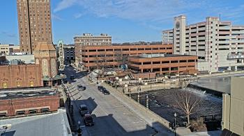 Weather camera view of City of Aurora IL.