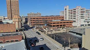 Weather camera view of City of Aurora IL.