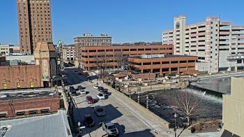 Weather camera view of City of Aurora IL.