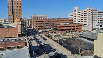 Weather camera view of City of Aurora IL.