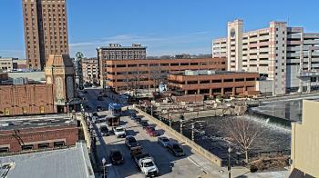 Weather camera view of City of Aurora IL.