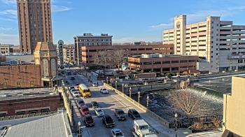 Weather camera view of City of Aurora IL.