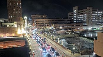 Weather camera view of City of Aurora IL.