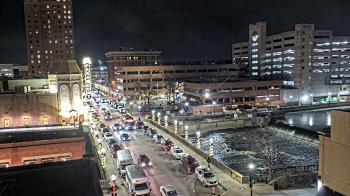 Weather camera view of City of Aurora IL.
