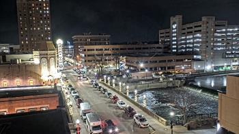 Weather camera view of City of Aurora IL.