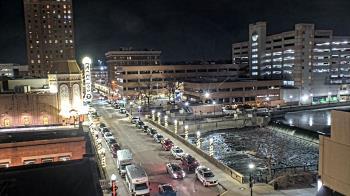 Weather camera view of City of Aurora IL.