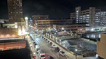 Weather camera view of City of Aurora IL.