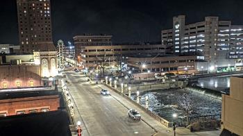 Weather camera view of City of Aurora IL.