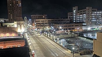 Weather camera view of City of Aurora IL.