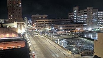 Weather camera view of City of Aurora IL.