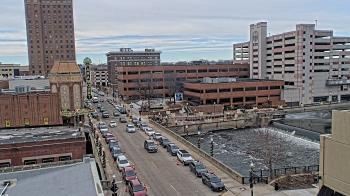 Weather camera view of City of Aurora IL.