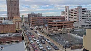 Weather camera view of City of Aurora IL.