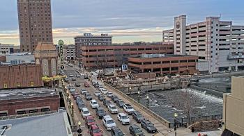 Weather camera view of City of Aurora IL.