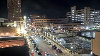 Weather camera view of City of Aurora IL.