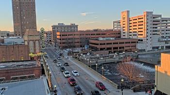 Weather camera view of City of Aurora IL.