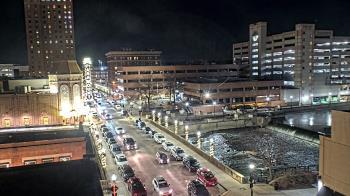 Weather camera view of City of Aurora IL.