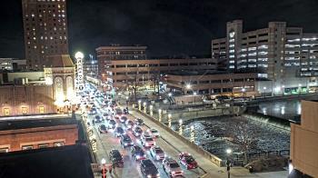 Weather camera view of City of Aurora IL.