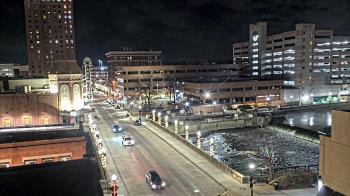 Weather camera view of City of Aurora IL.