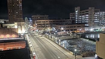 Weather camera view of City of Aurora IL.