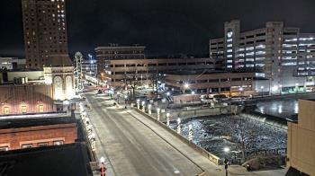 Weather camera view of City of Aurora IL.