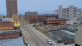 Weather camera view of City of Aurora IL.