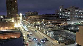 Weather camera view of City of Aurora IL.