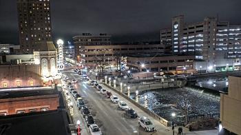 Weather camera view of City of Aurora IL.