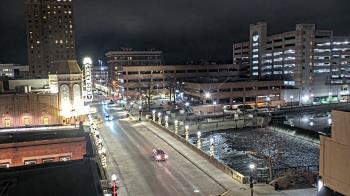 Weather camera view of City of Aurora IL.