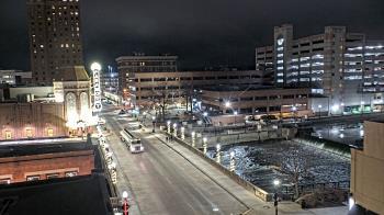 Weather camera view of City of Aurora IL.