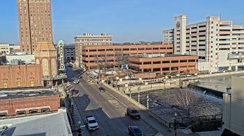 Weather camera view of City of Aurora IL.