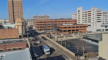 Weather camera view of City of Aurora IL.