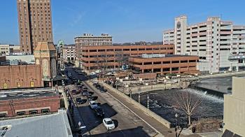 Weather camera view of City of Aurora IL.